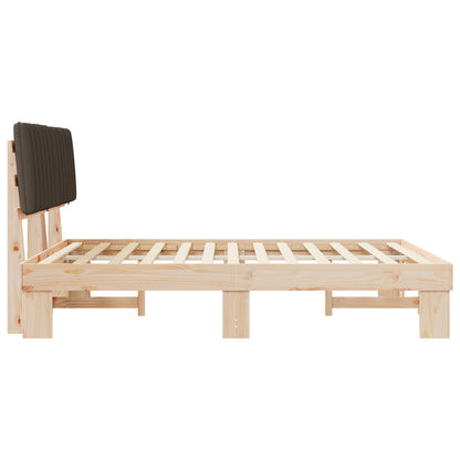 Letto con Testiera Rivestita Talpa 150 x 200 cm Pino massello | homemem39