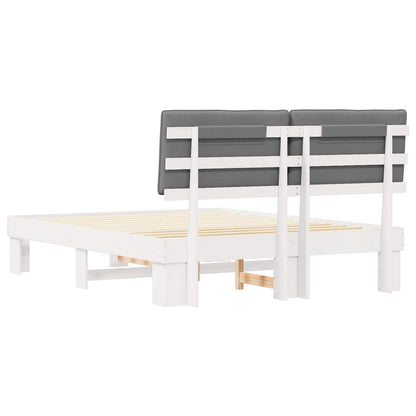 Letto con Testiera Rivestita Grigio chiaro 150 x 200 cm | homemem39