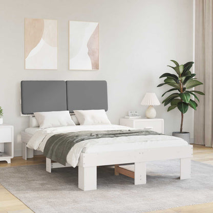 Letto con Testiera Rivestita Grigio chiaro 120 x 200 cm | homemem39