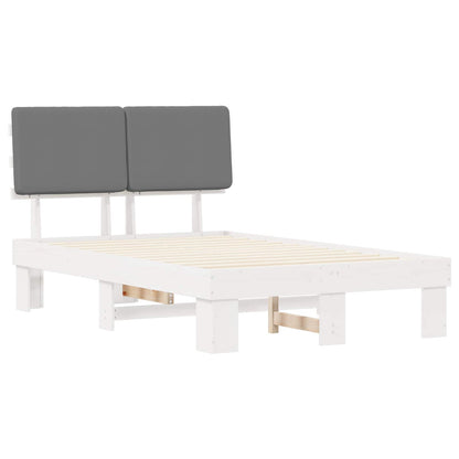 Letto con Testiera Rivestita Grigio chiaro 120 x 200 cm | homemem39