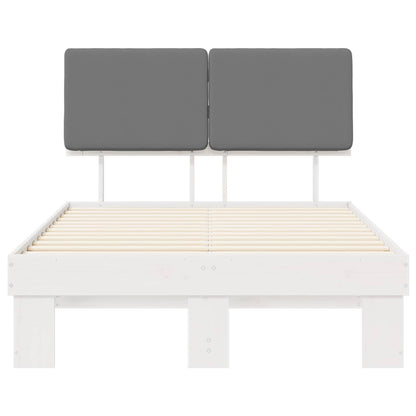 Letto con Testiera Rivestita Grigio chiaro 120 x 200 cm | homemem39