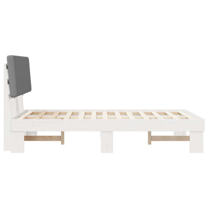 Letto con Testiera Rivestita Grigio chiaro 120 x 200 cm | homemem39