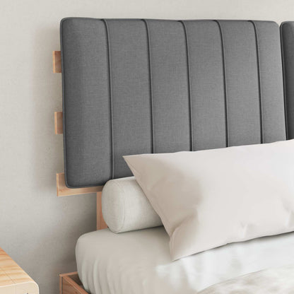 Letto con Testiera Rivestita Grigio chiaro 140 x 190 cm | homemem39
