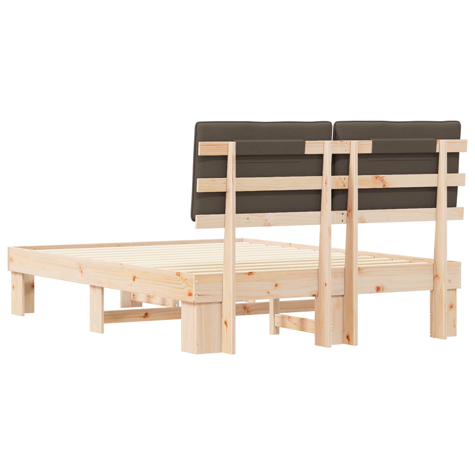 Letto con Testiera Rivestita Talpa 135 x 190 cm Pino massello | homemem39