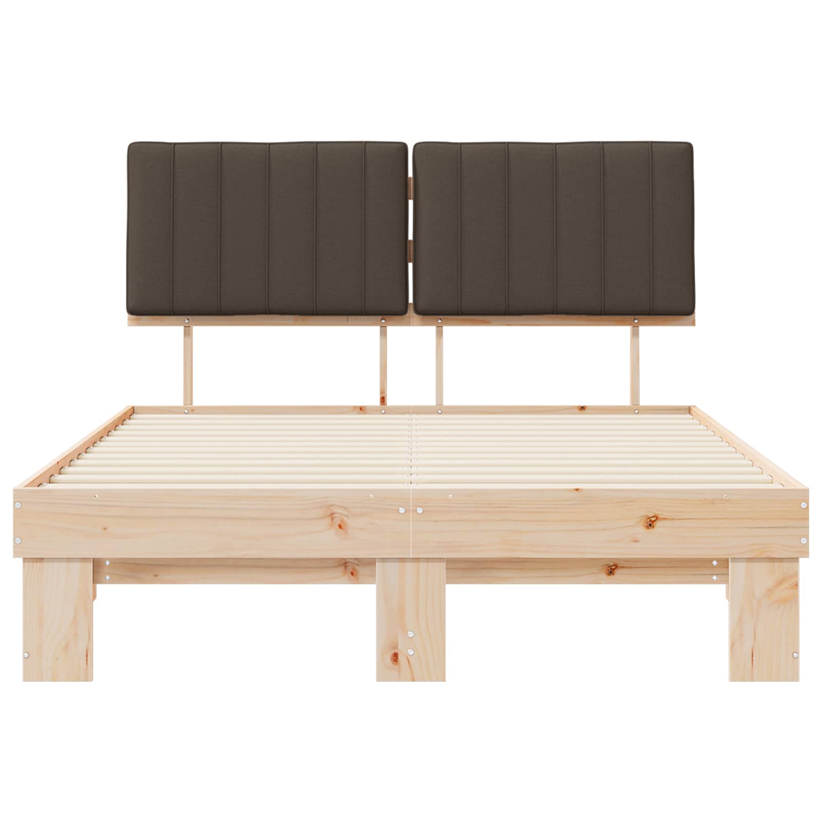 Letto con Testiera Rivestita Talpa 135 x 190 cm Pino massello | homemem39