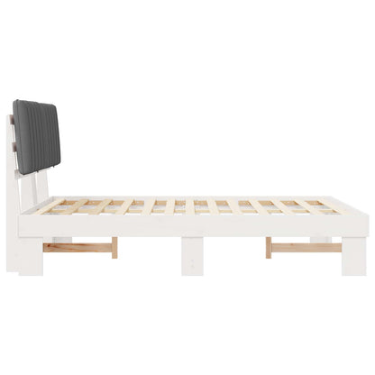 Letto con Testiera Rivestita Grigio chiaro 135 x 190 cm | homemem39