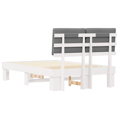 Letto con Testiera Rivestita Grigio chiaro 120 x 190 cm | homemem39