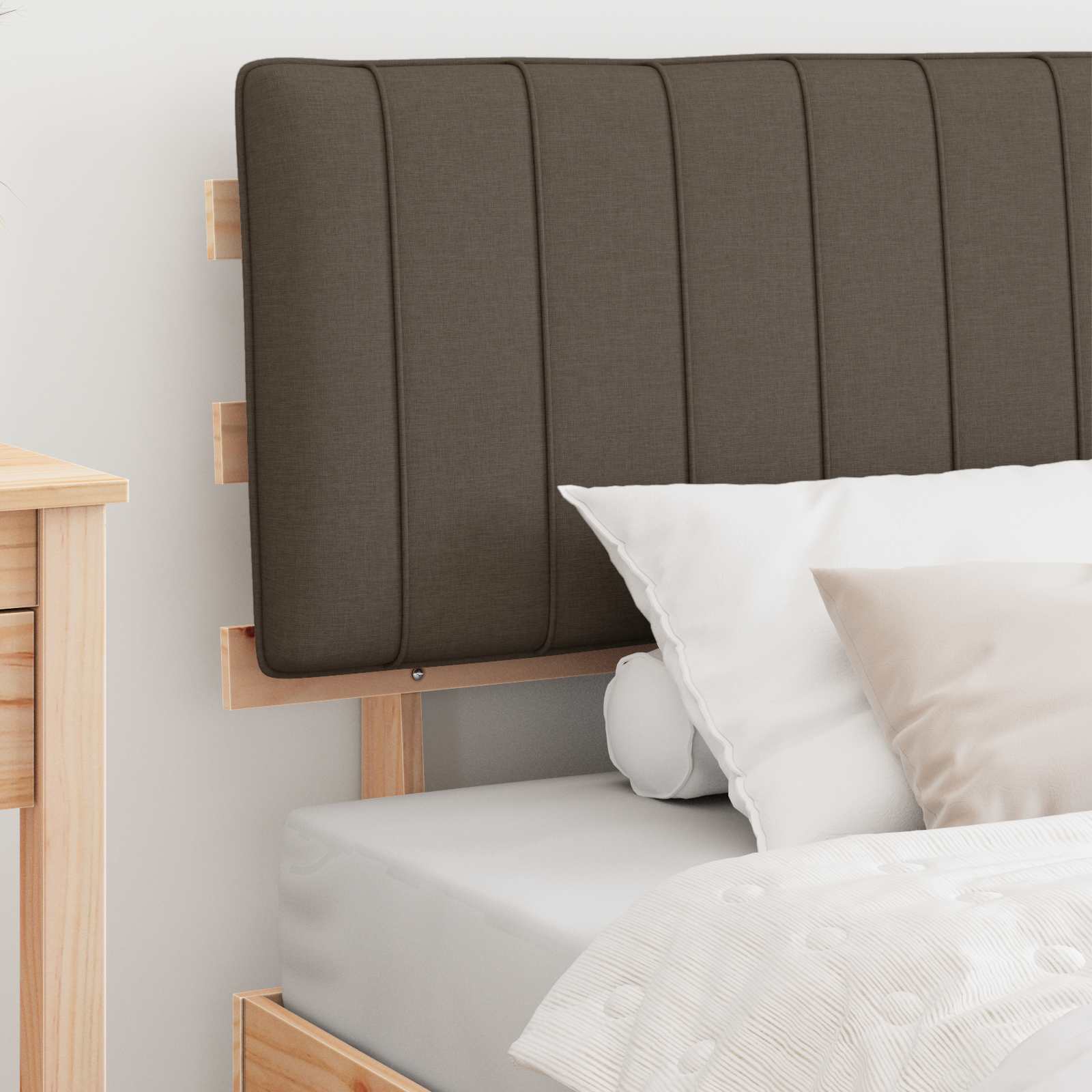 Letto con Testiera Rivestita Talpa 100 x 200 cm Pino massello | homemem39