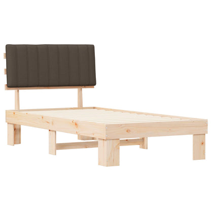 Letto con Testiera Rivestita Talpa 100 x 200 cm Pino massello | homemem39