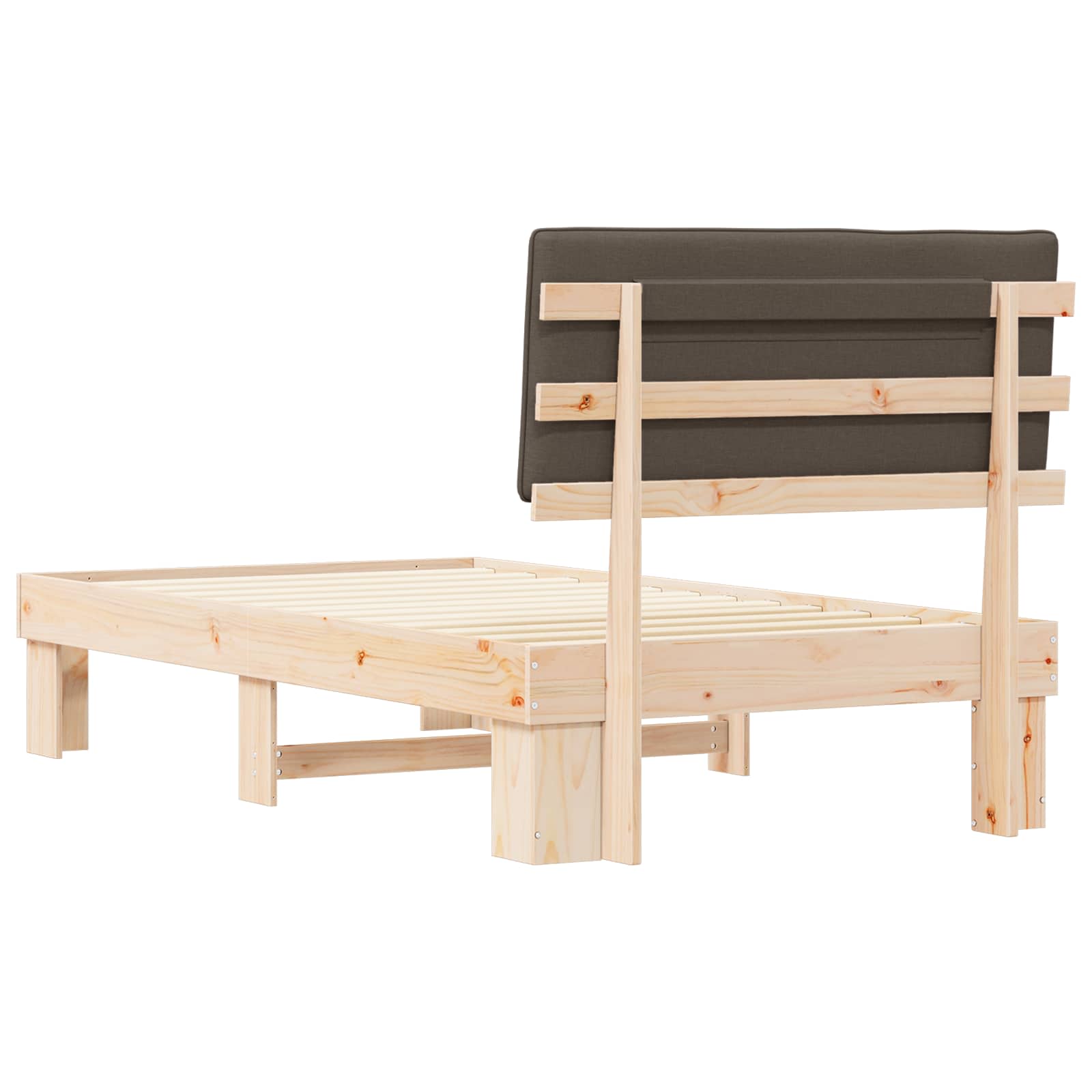 Letto con Testiera Rivestita Talpa 100 x 200 cm Pino massello | homemem39
