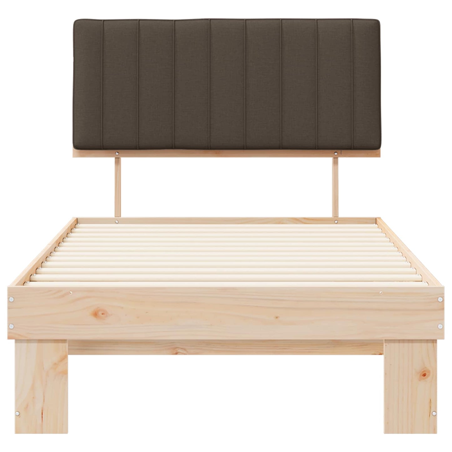 Letto con Testiera Rivestita Talpa 100 x 200 cm Pino massello | homemem39