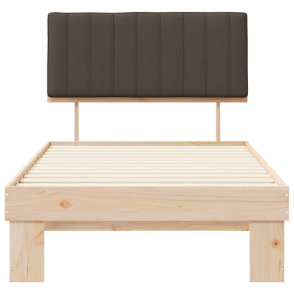Letto con Testiera Rivestita Talpa 100 x 200 cm Pino massello | homemem39