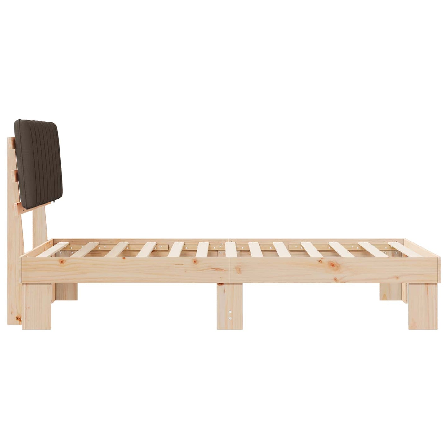 Letto con Testiera Rivestita Talpa 100 x 200 cm Pino massello | homemem39