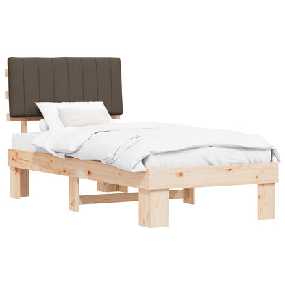 Letto con Testiera Rivestita Talpa 90 x 200 cm Pino massello | homemem39