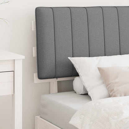 Letto con Testiera Rivestita Grigio chiaro 90 x 200 cm | homemem39