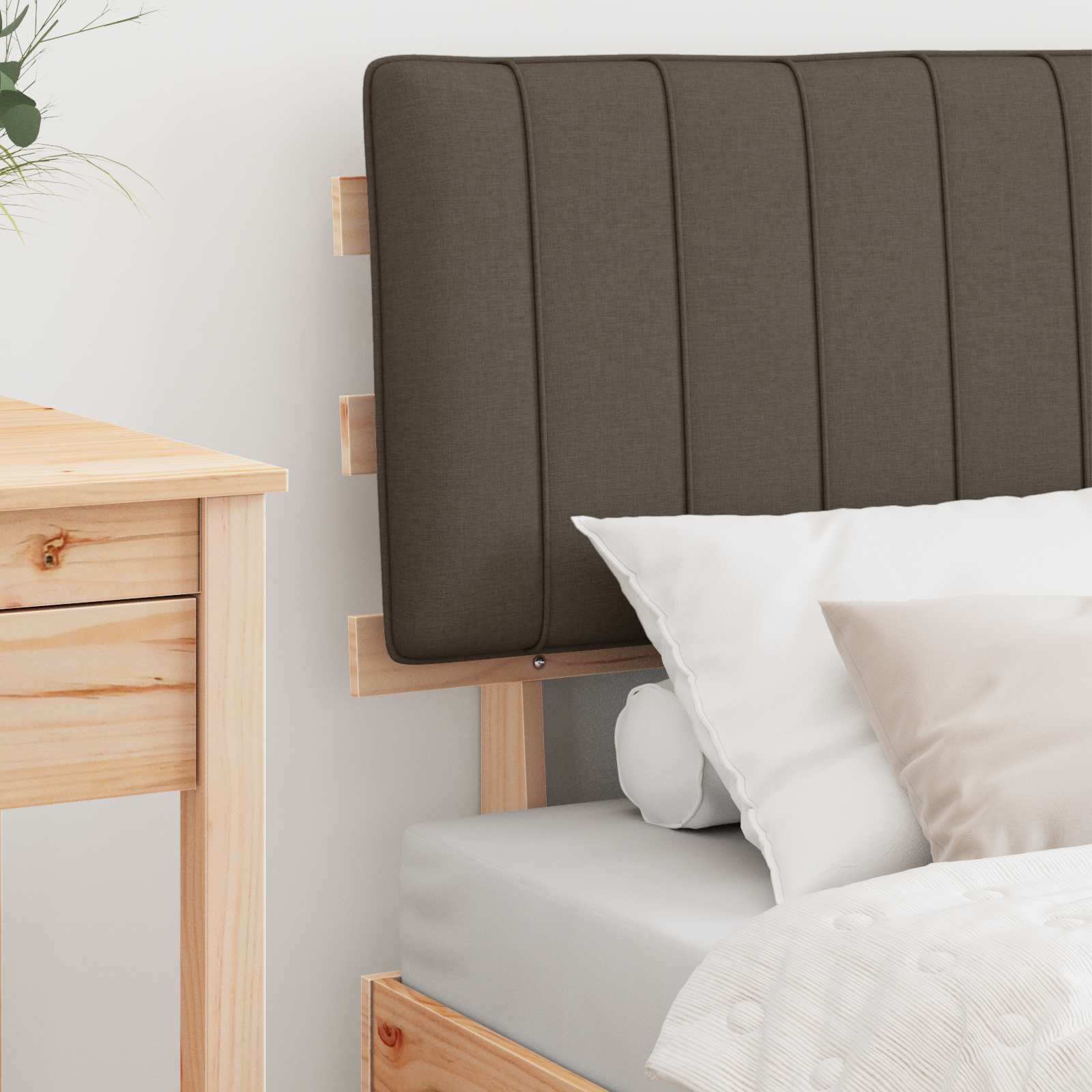 Letto con Testiera Rivestita Talpa 80 x 200 cm Pino massello | homemem39