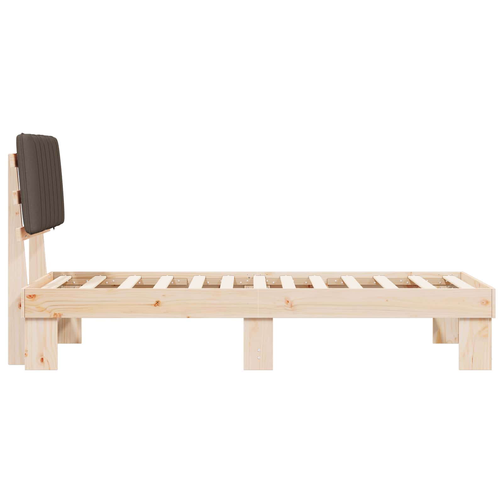 Letto con Testiera Rivestita Talpa 80 x 200 cm Pino massello | homemem39