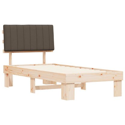 Letto con Testiera Rivestita Talpa 90 x 190 cm Pino massello | homemem39