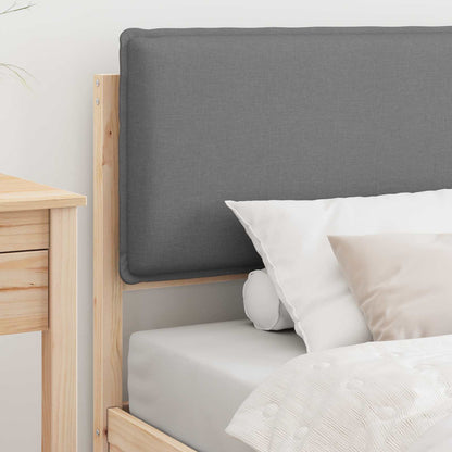 Letto con Testiera Rivestita Grigio chiaro 90 x 200 cm | homemem39