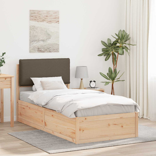 Letto con Testiera Rivestita Talpa 80 x 200 cm Pino massello | homemem39