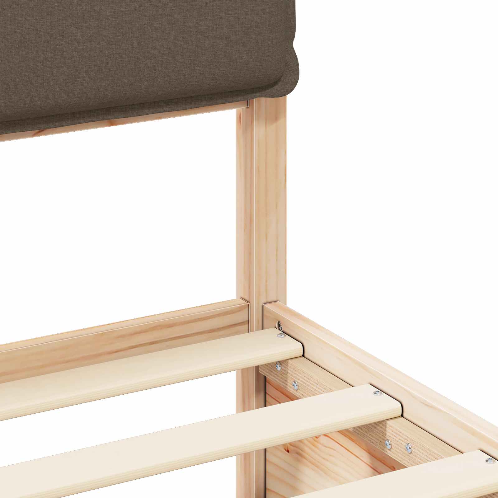 Letto con Testiera Rivestita Talpa 90 x 190 cm Pino massello | homemem39
