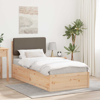 Letto con Testiera Rivestita Talpa 90 x 190 cm Pino massello | homemem39