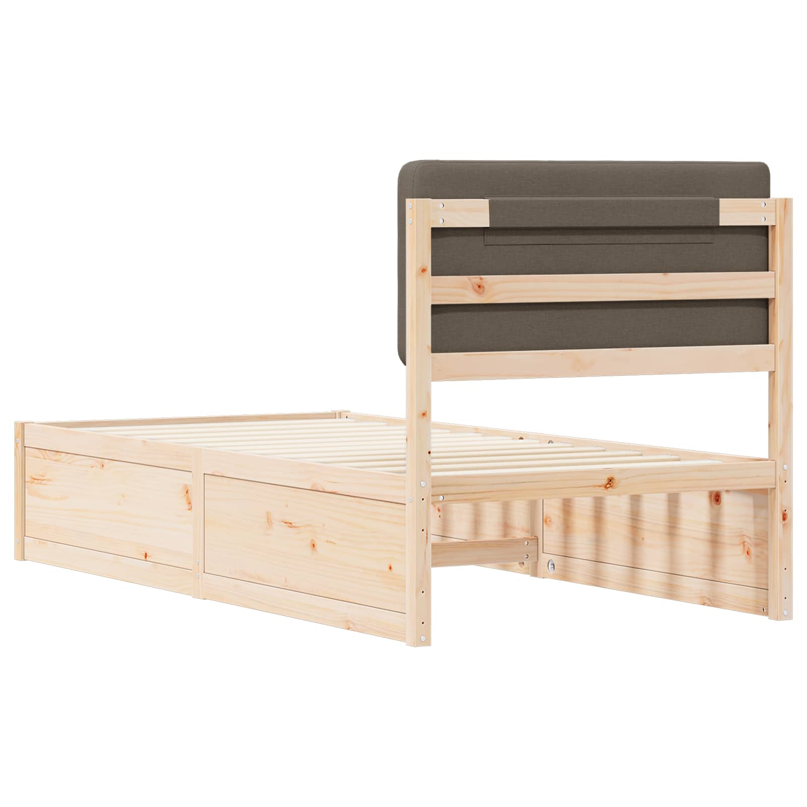 Letto con Testiera Rivestita Talpa 90 x 190 cm Pino massello | homemem39