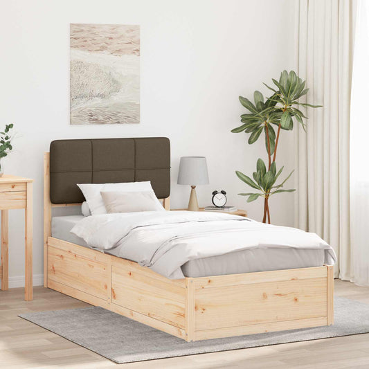 Letto con Testiera Rivestita Talpa 100 x 200 cm Pino massello | homemem39