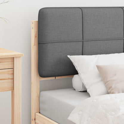 Letto con Testiera Rivestita Grigio chiaro 90 x 200 cm | homemem39
