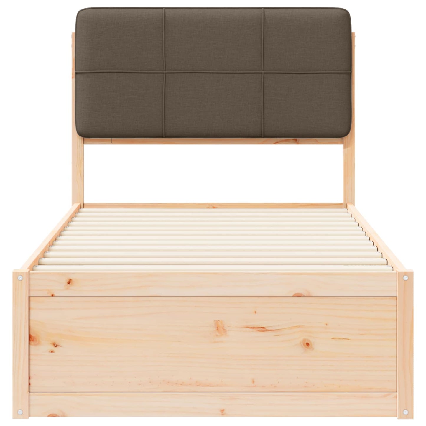 Letto con Testiera Rivestita Talpa 90 x 200 cm Pino massello | homemem39