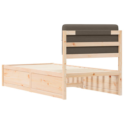Letto con Testiera Rivestita Talpa 80 x 200 cm Pino massello | homemem39