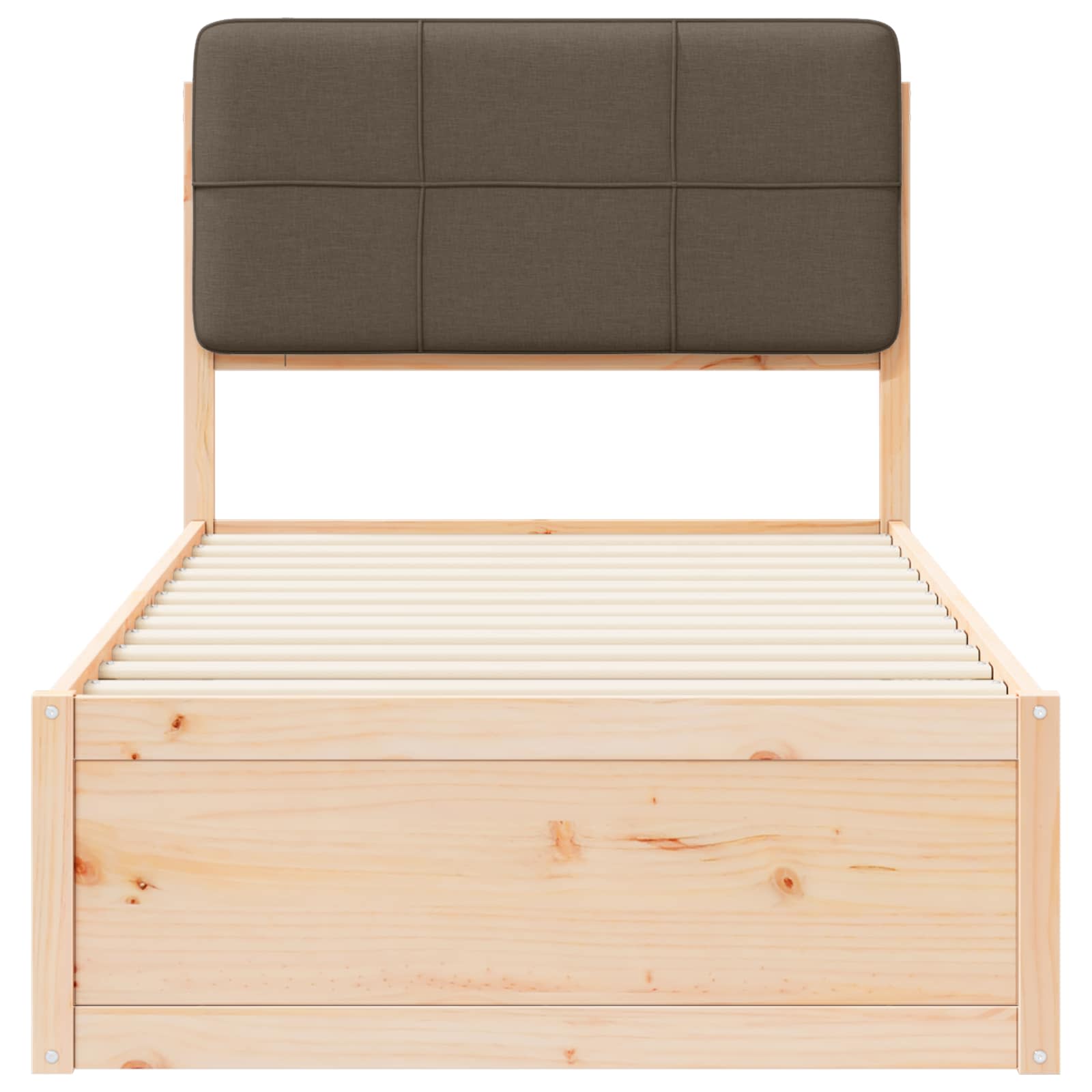 Letto con Testiera Rivestita Talpa 90 x 190 cm Pino massello | homemem39