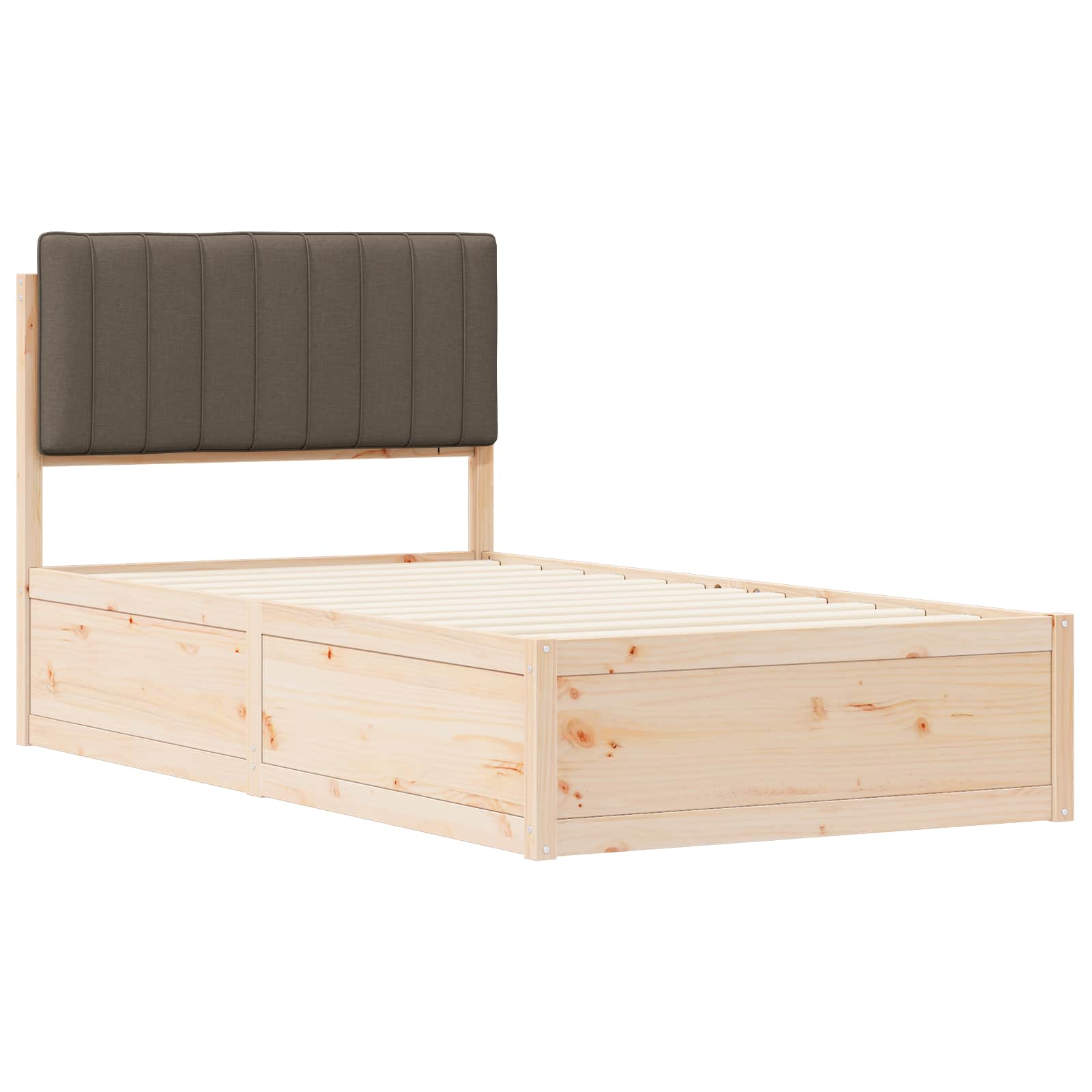 Letto con Testiera Rivestita Talpa 100 x 200 cm Pino massello | homemem39