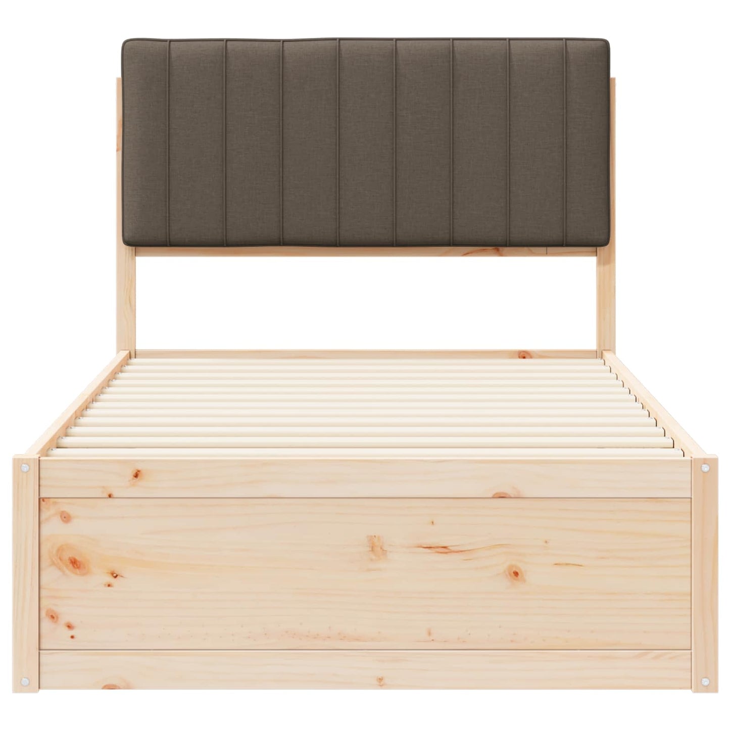Letto con Testiera Rivestita Talpa 100 x 200 cm Pino massello | homemem39