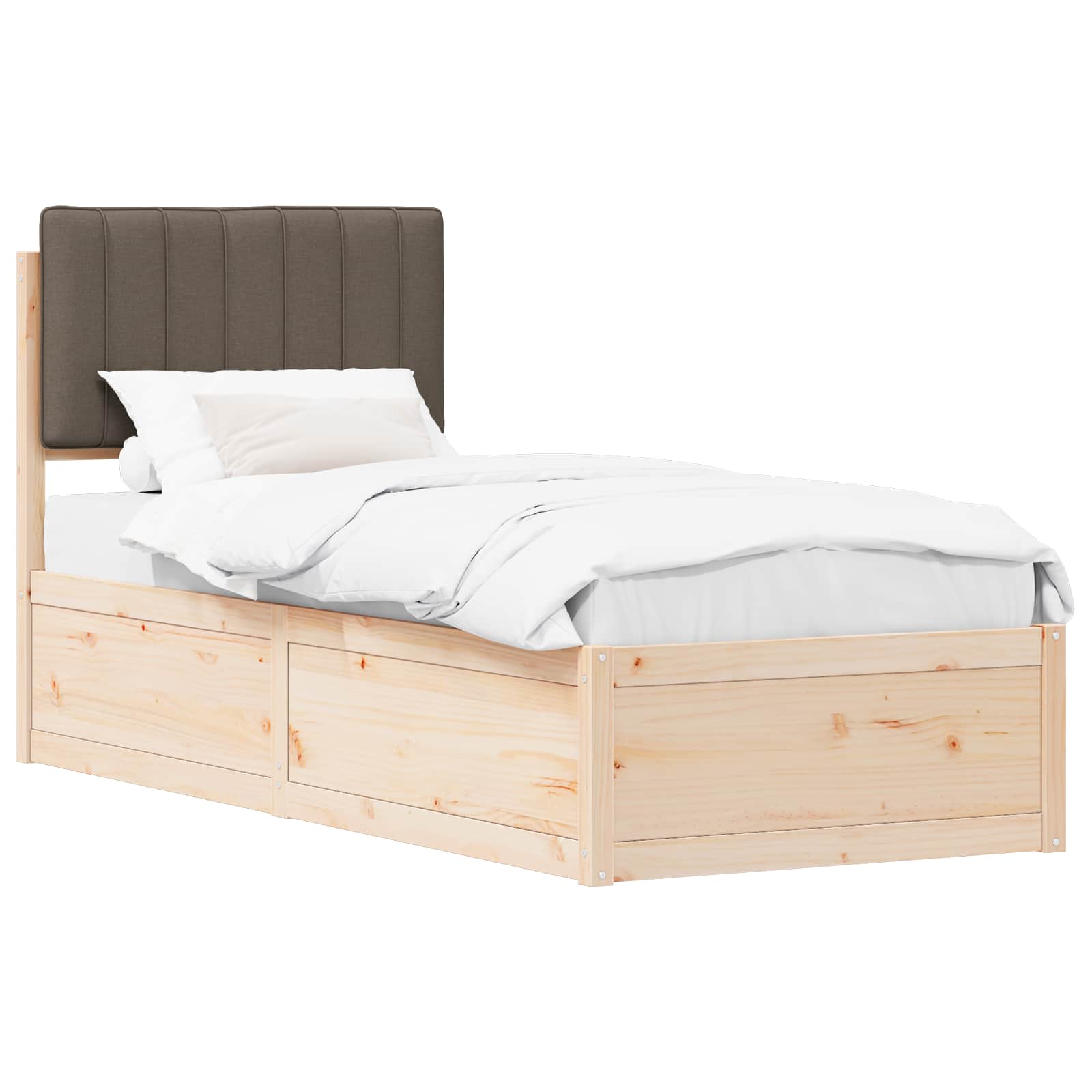 Letto con Testiera Rivestita Talpa 80 x 200 cm Pino massello | homemem39
