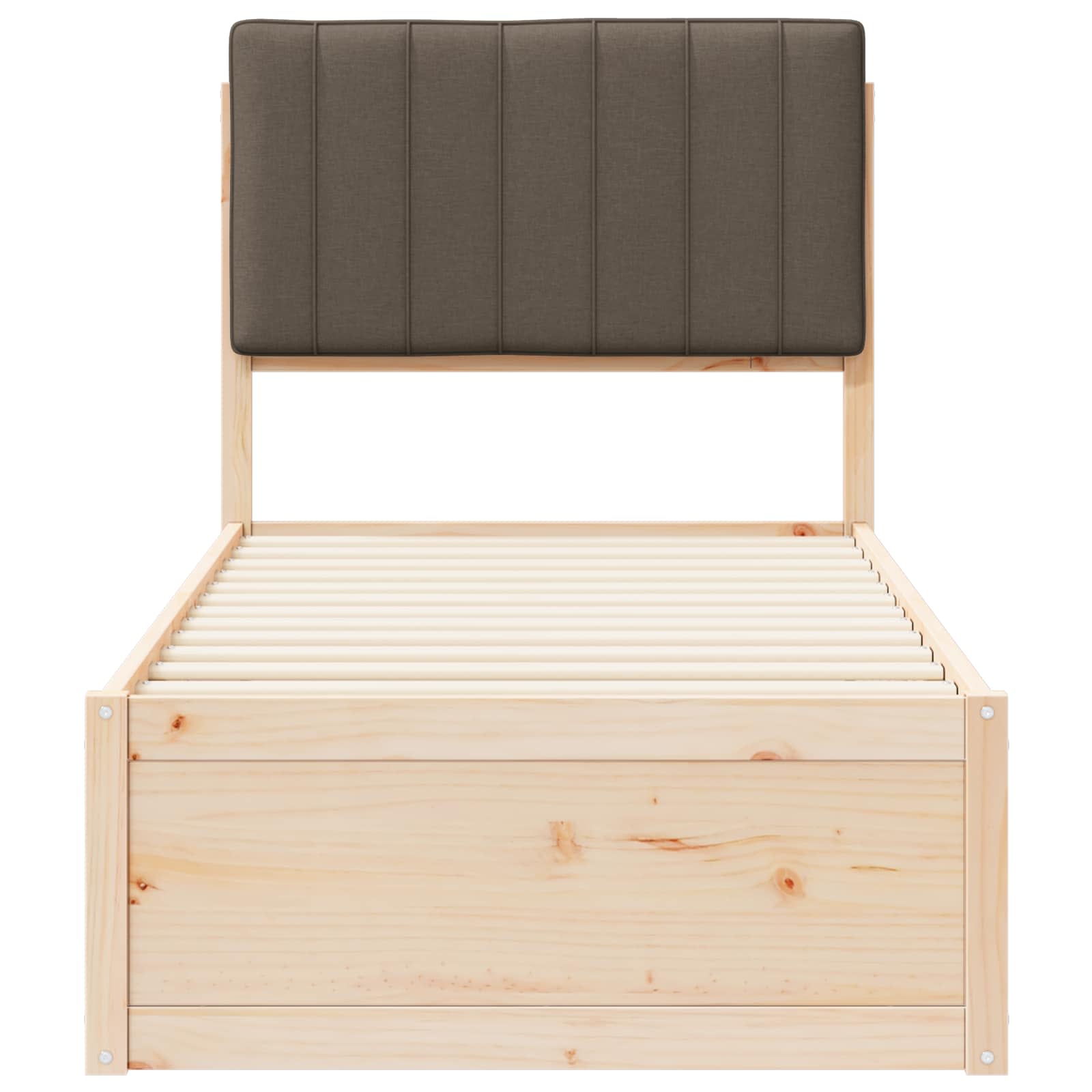 Letto con Testiera Rivestita Talpa 80 x 200 cm Pino massello | homemem39