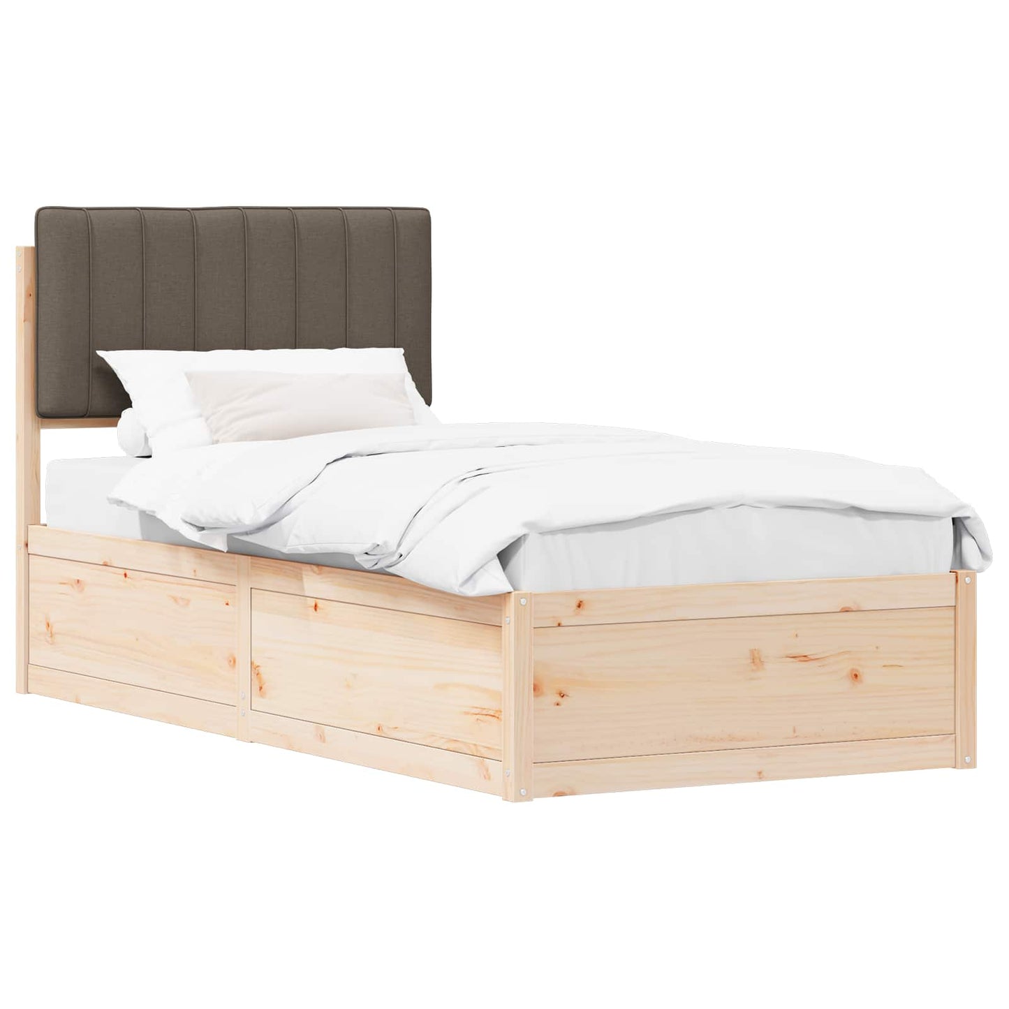 Letto con Testiera Rivestita Talpa 90 x 190 cm Pino massello | homemem39