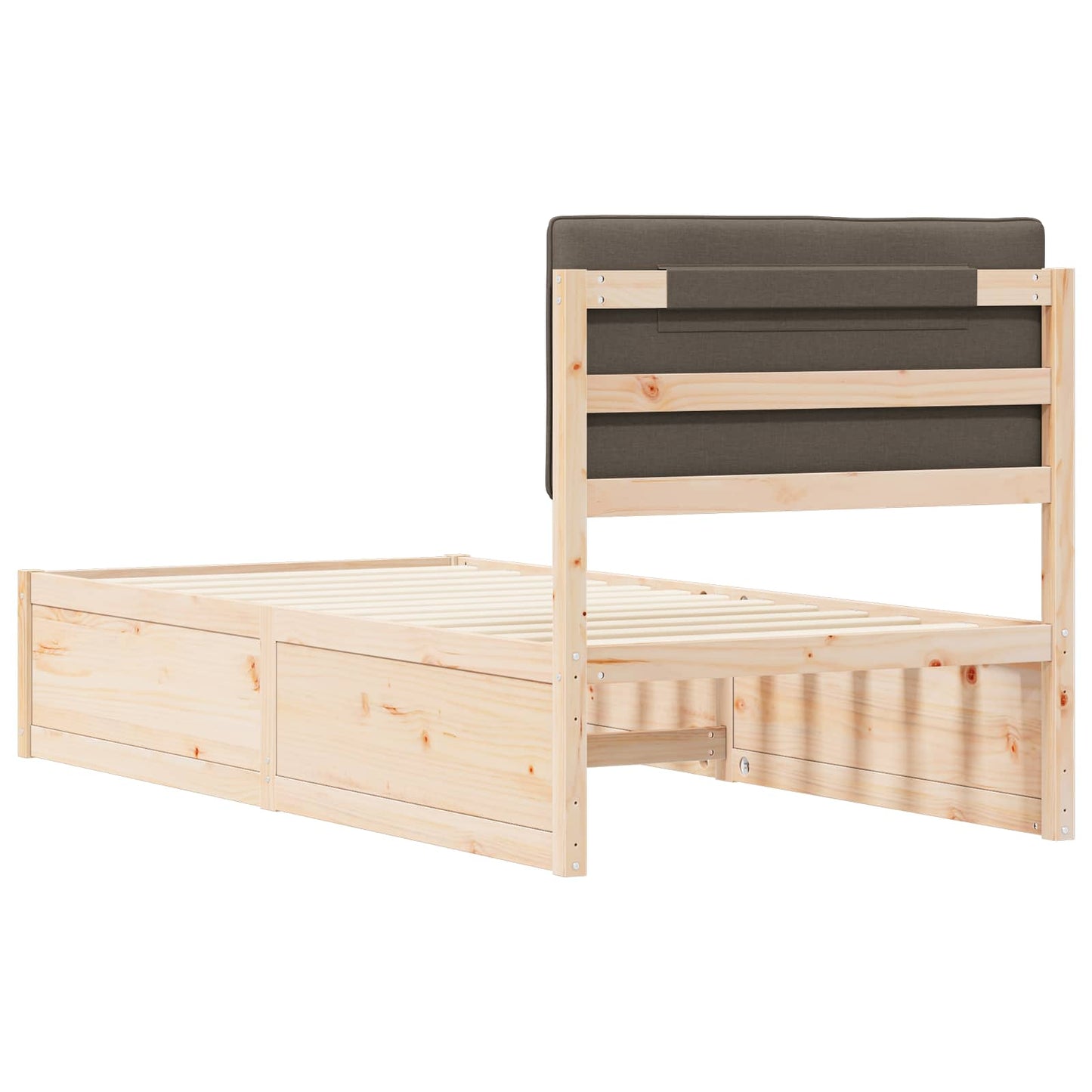Letto con Testiera Rivestita Talpa 90 x 190 cm Pino massello | homemem39
