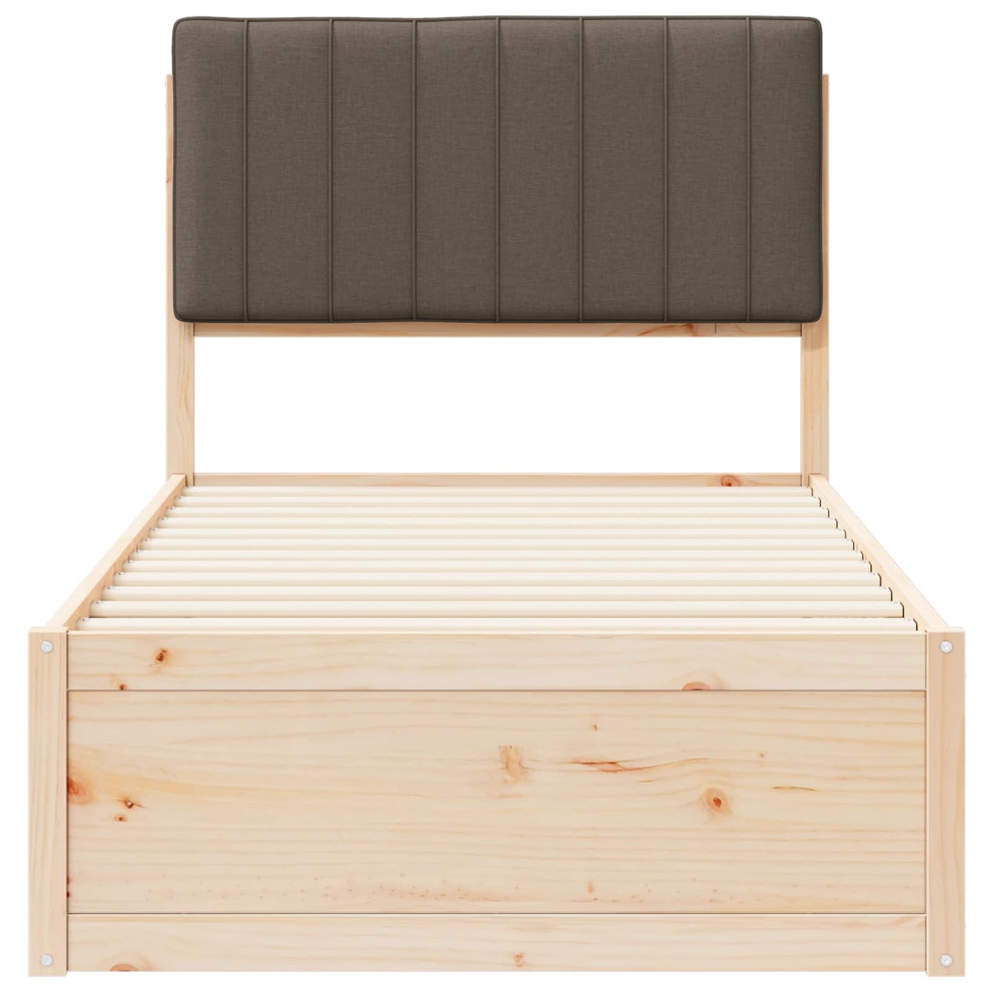 Letto con Testiera Rivestita Talpa 90 x 190 cm Pino massello | homemem39