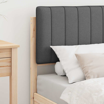 Letto con Testiera Rivestita Grigio scuro 75 x 190 cm | homemem39