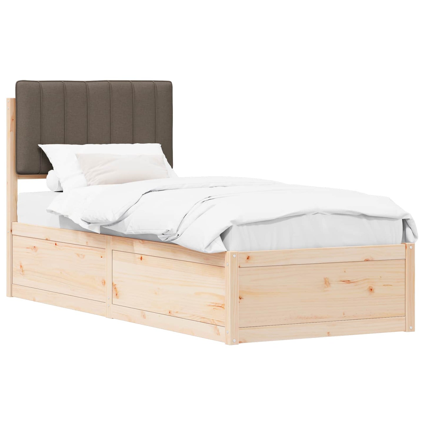 Letto con Testiera Rivestita Talpa 75 x 190 cm Pino massello | homemem39