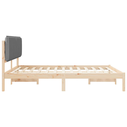 Letto con Testiera Rivestita Grigio chiaro 180 x 200 cm | homemem39