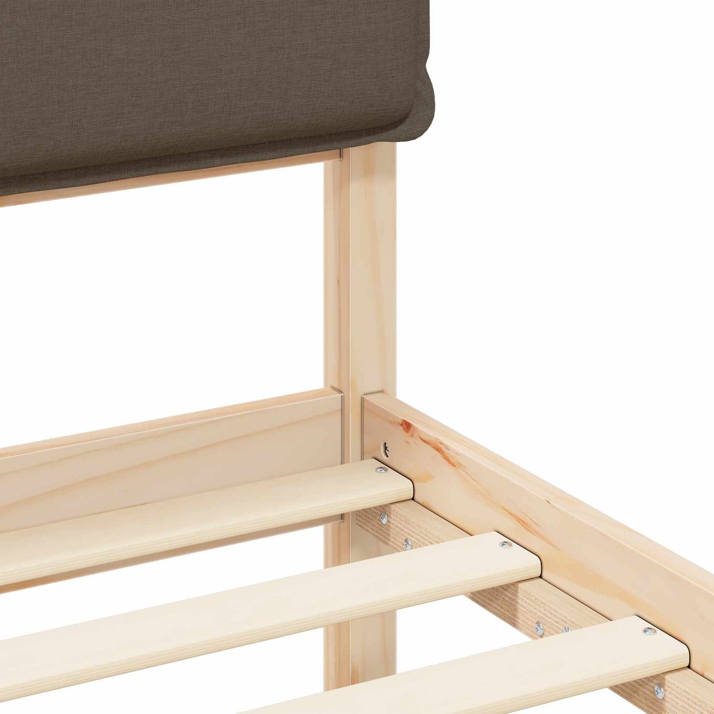 Letto con Testiera Rivestita Talpa 180 x 200 cm Pino massello