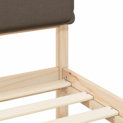 Letto con Testiera Rivestita Talpa 180 x 200 cm Pino massello