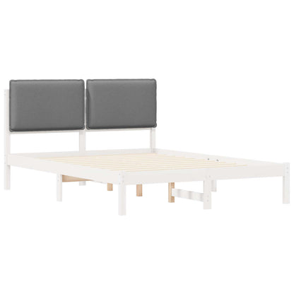 Letto con Testiera Rivestita Grigio chiaro 150 x 200 cm | homemem39
