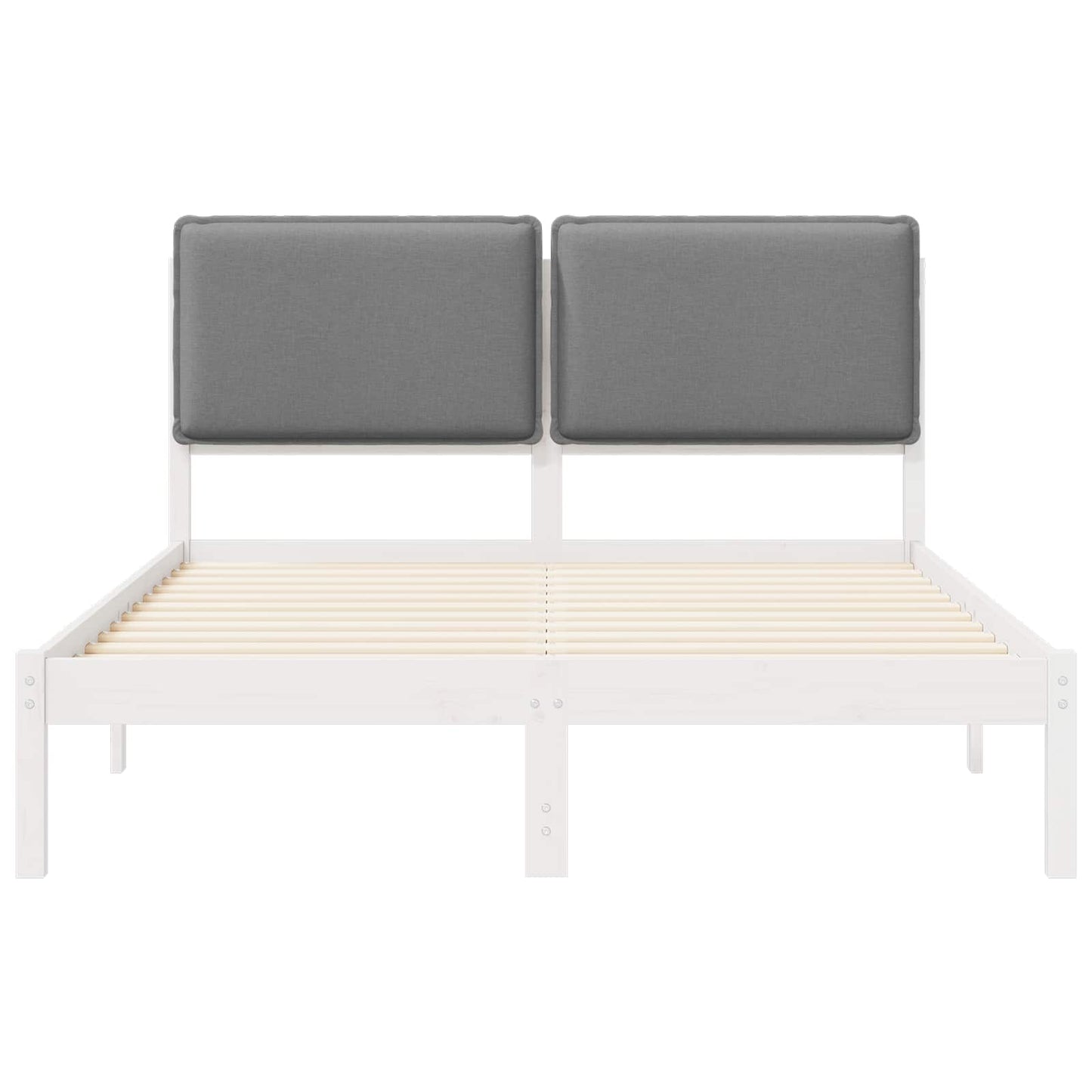 Letto con Testiera Rivestita Grigio chiaro 150 x 200 cm | homemem39