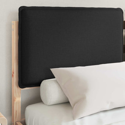 Letto con Testiera Rivestita Nero 120 x 200 cm | homemem39