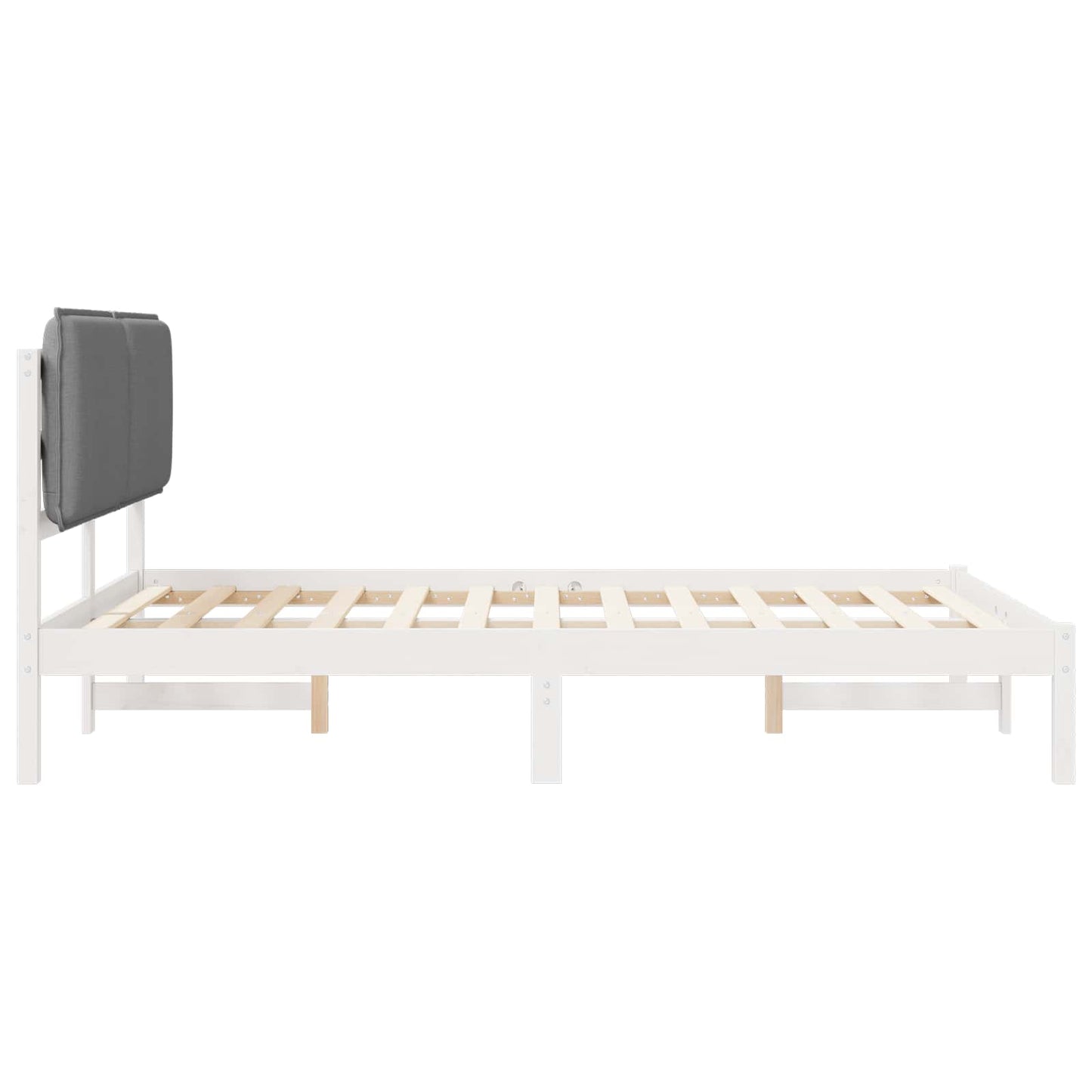 Letto con Testiera Rivestita Grigio chiaro 120 x 200 cm | homemem39