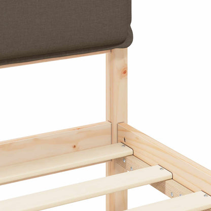 Letto con Testiera Rivestita Talpa 90 x 200 cm Pino massello