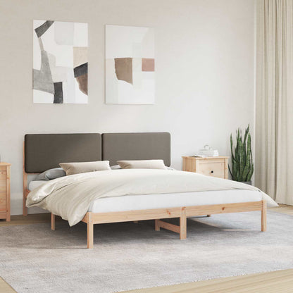 Letto con Testiera Rivestita Talpa 180 x 200 cm Pino massello